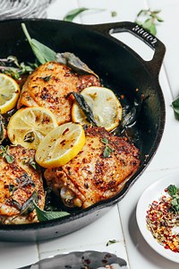 Lemon & Herb Roasted Chicken Thighs