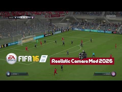 FIFA 16 Realistic Broadcasting Camera Mod 2026 🎮 | New TV Style Camera + Real Gameplay View