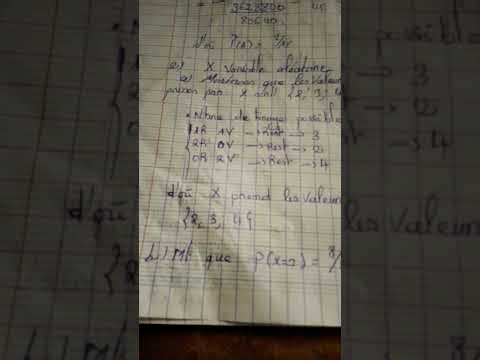 Exercice terminale probabilité variable aléatoire