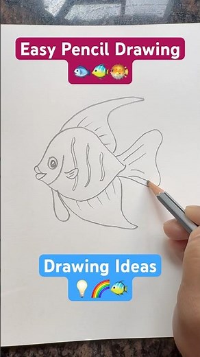 Easy Pond Fish Art 🐠🌈 #kids #kidsdrawing #drawingforkids #kidsart #kidsvideos #shorts