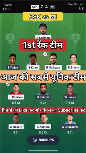 CSK vs MI Today Match Prediction | Chennai Super Kings vs Mumbai Indians | CSK VS MI
