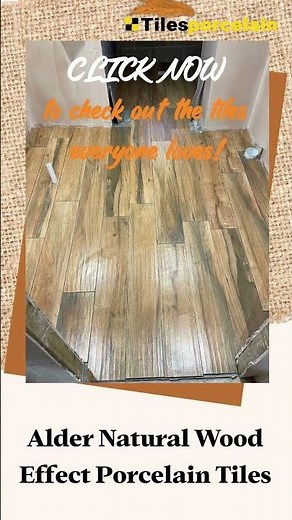 🌿 Timeless Natural Beauty – Alder Wood Effect Porcelain Tiles #tiledecor