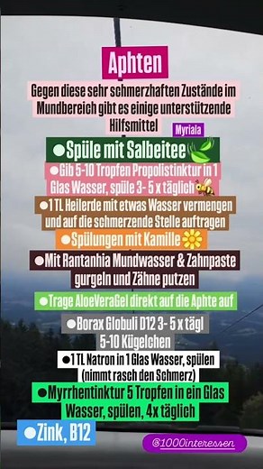 👄Aphten - Erste Hilfe Tipps, was man dagegen tun kann