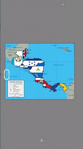 El mapa de centro América 1858