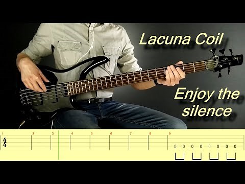 Lacuna Coil - Enjoy the silence (5-string bass with TABS)