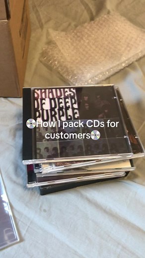 How I pack CDs for online orders! #cdplayer #cdcollection #cdcollector #packingorders #packwithme #taylorswift #cd #thrifthaul