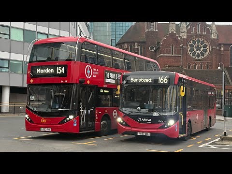 Full Route Visual | Route 154 | West Croydon to Morden | Ee125 LG23 FGM