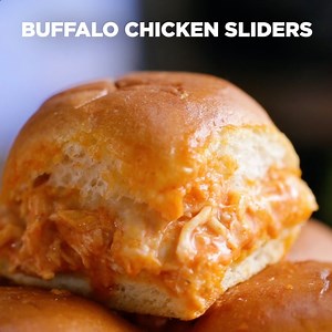 16M views · 13K reactions | Kick off game day with these delicious buffalo chicken sliders! Full recipe: www.tasty.co/recipe/buffalo-chicken-sliders | Tasty | Facebook