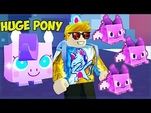 We Got a Full Team Of Dark Matter Pixel Demon & Hatched Huge Pony in Roblox Pet Simulator X