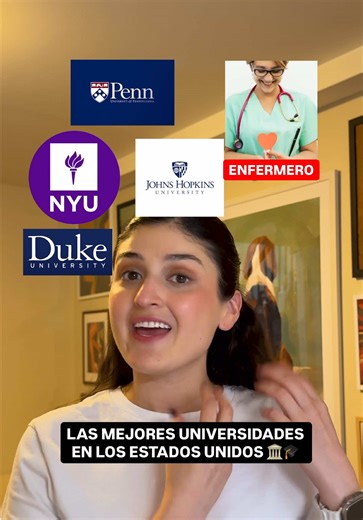 Las mejores universidades para estudiantes en High School ¿Sabías qué cada universidad en los Estados Unidos ofrece distintos carreras y unas son mejor que otras?! En este video te explicamos cuáles son las mejores universidades para estudiantes, que quieren ser enfermeros, ingenieros, maestros y financieros ¿Quieres ayudar a tus hijos a navegar el proceso de admisiones universitarias pero no sabes por dónde empezar? 🤔 Visita el link en nuestro perfil y regístrate a la presentación gratuita que