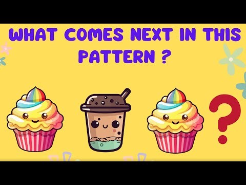 Patterns Quiz | Find the next thing in the pattern | Kindergarten, Grade1 quiz | Food Pattern Quiz