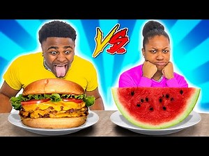 HEALTHY VS JUNK FOOD CHALLENGE!