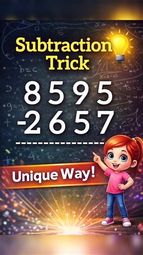 Subtraction Trick They Never Taught You #shorts #mathshorts