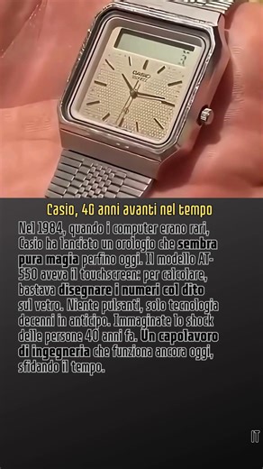Casio, 40 anni avanti nel tempo #Tecnologia #Anni80 #Orologi