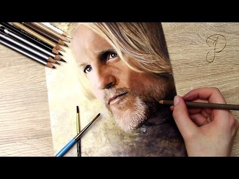 Haymitch - The Hunger Games: Mockingjay - Part 2 | ❰ Realistic Colored Pencil Portrait Drawing ❱