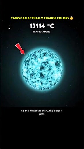 Stars Can Actually Change Colors 😲 #shorts
