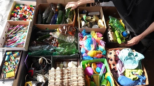 Sorting of materials. Sustainable Waste Management Volunteer Programs