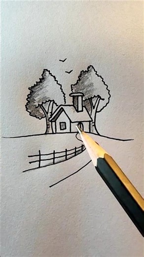 Simply amazing landscape drawing #amazing #landscapedrawing