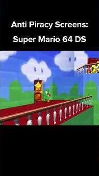 Super Mario 64 DS - Anti Piracy Screen