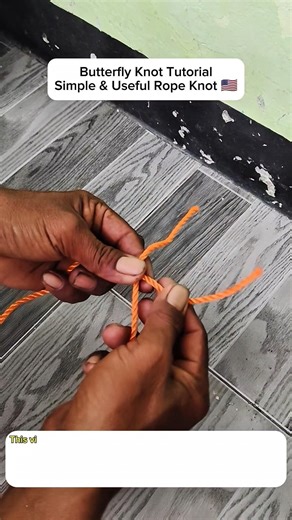 Butterfly Knot Tutorial | Simple & Useful Rope Knot 🇺🇸