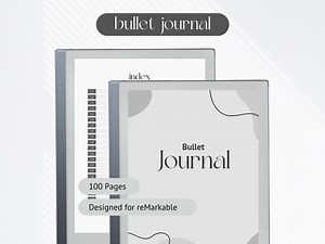 Elegant Bullet Journal Template for Remarkable 2 | Dot Grid | Hyperlinks Included