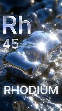 what is rhodium? Explained 60 Seconds