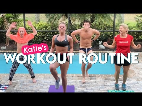 OUR STAY AT HOME WORKOUT ROUTINE | WE TRY KATIE'S WORKOUT