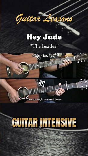 Hey Jude - The Beatles | EASY Guitar Tutorial - Guitar Lessons #guitartutorial