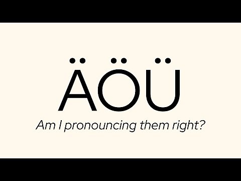 How to Pronounce the German Umlauts Ä, Ö, Ü