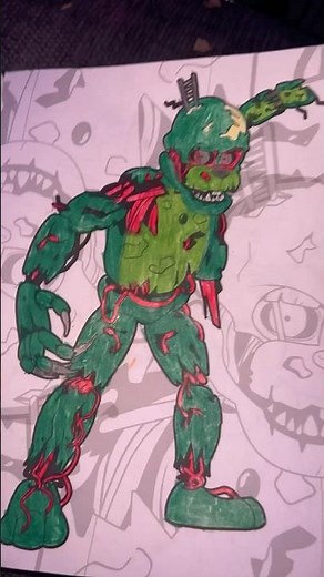 FNAF Coloring Book PAGE 92_SCRAPTRAP_Scrap Trap_Art Drawing DIY #art #drawing #fnaf #diy #scraptrap