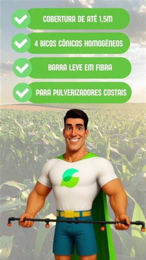 🌾⚡ Mini Barra 1,2m Superagri: Mais Rendimento e Cobertura por Passada!