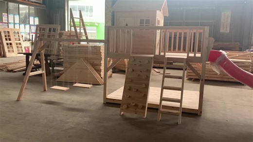 Eco-friendly Timber Prefab Frame Kits for Villa Triangular Wooden Cabin Log Cabin Vacation Home Tiny House Wood House Prefab