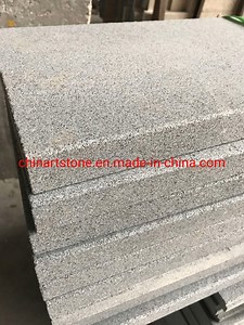[Hot Item] Sand-Blast Surface Grey Granite Tile for Floor and Step Paving