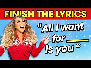 FINISH THE LYRICS - Most Popular Christmas Songs EVER 🎅🎄 Music Quiz 🎵