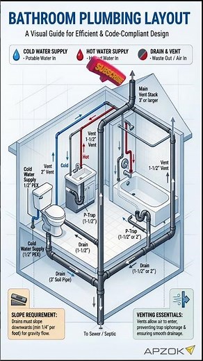 How Bathroom Plumbing Actually Works #bathroomplumbing