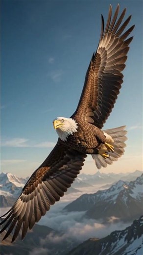 The Majestic Flight of an American Eagle! 🦅 #Shorts