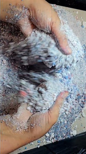 Wet Pebbles Crushing & Powder Play ASMR Satisfying Relaxing Sleepaid 😌