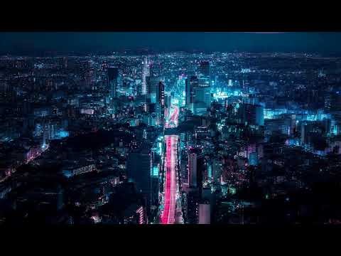 Epic Aerial Night View of Neon Megacity Skyline 4K Live Wallpaper