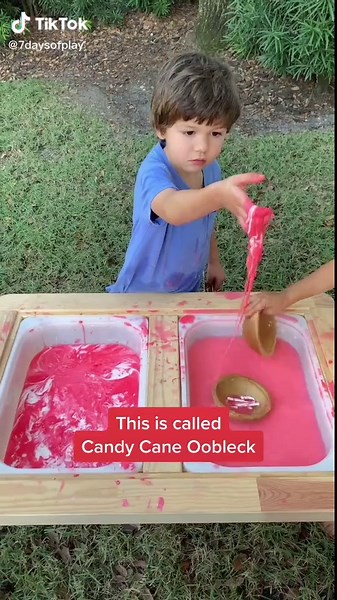 Festive Candy Cane Oobleck Recipe for Kids