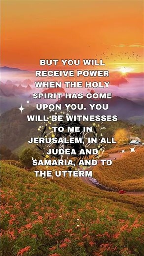 Power of the Holy Spirit ✝️ | Acts 1:8 | Bible Verse | #faith