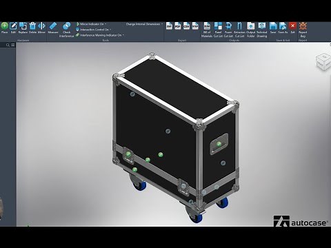 Full Flight Case Design Process - Basic Guitar Amplifier - Autocase
