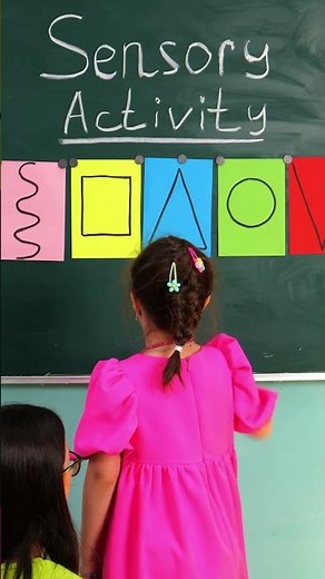 🧠 Sensory SHAPE Game for Learning! #shorts #kidslearning