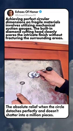 HOW TO CUT PERFECT CIRCLES IN GLASS PANELS