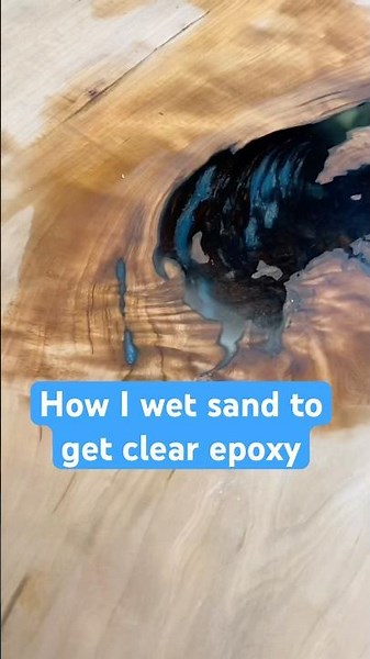 My wet sanding steps to get a clear epoxy top #epoxy #workshop #diy
