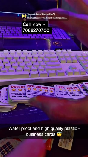 Water proof high quality Business cards 😇 #D'royal