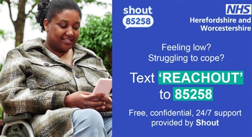 Mental health text support service launches in Worcestershire