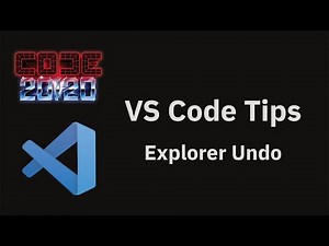 VS Code tips — Undo file deletes, renames, and moves in the explorer