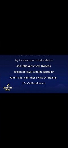 Red Hot Chilli Peppers - Californication Lyrics / Letra