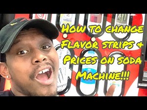 How To Change Price On Soda Vending Machine | Change Flavor Strips