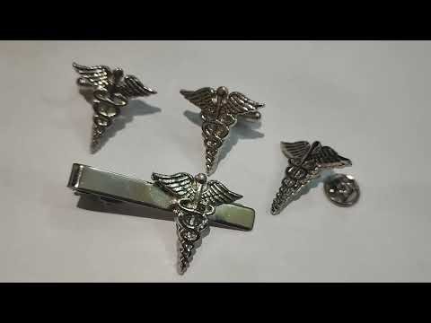 Doctor's Lapel Pin, Tie Pin & Cufflinks Set #lapelpin #badge #roundtable #promotion #corporate